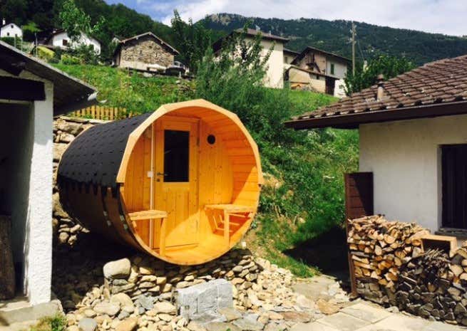 Photo du client: Sauna tonneau FinnTherm Sam