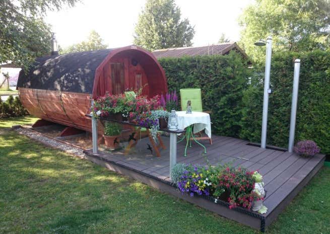 Photo du client: Sauna tonneau FinnTherm Sam