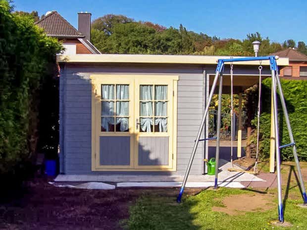 Photo du client: Abri de jardin Maria toit en pente