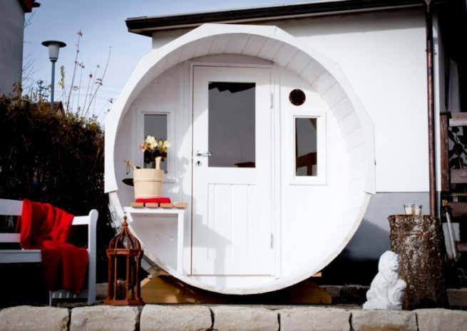 Photo du client: Sauna tonneau FinnTherm Sam