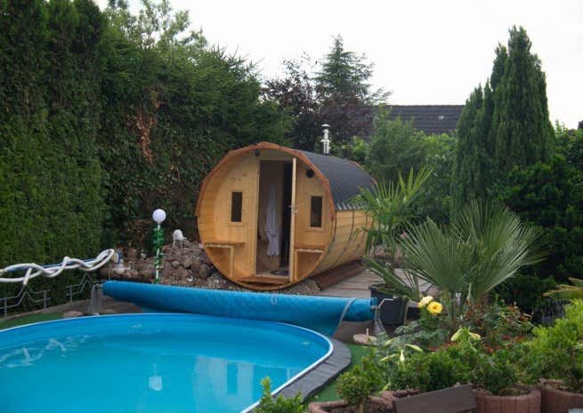 Photo du client: Sauna tonneau FinnTherm Sam