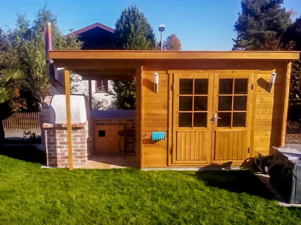 Photo du client: Abri de jardin Maria toit en pente
