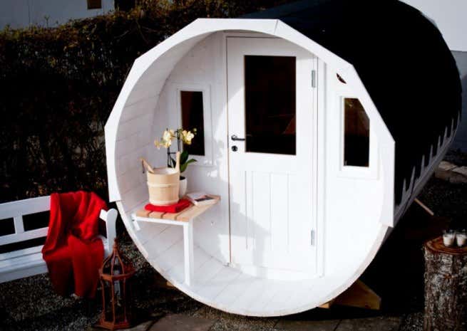 Photo du client: Sauna tonneau FinnTherm Sam