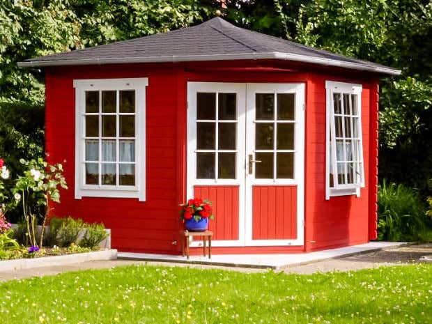 Photo du client: Abri de jardin pentagonal Monica