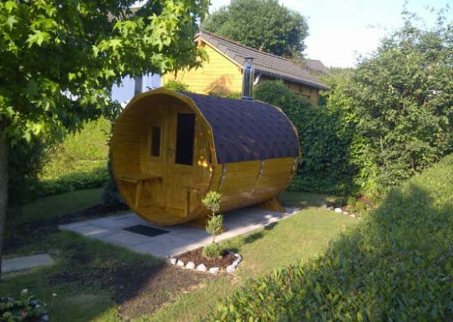 Photo du client: Sauna tonneau FinnTherm Sam