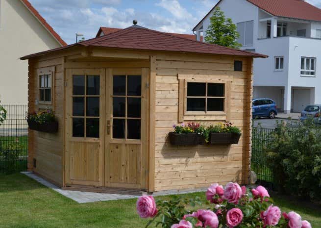 Photo du client: Abri de jardin pentagonal Claudia-28