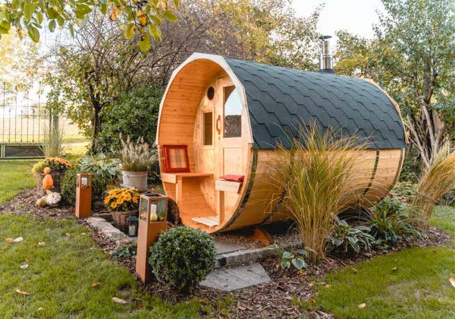 Photo du client: Sauna tonneau FinnTherm Sam