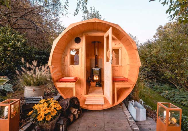 Photo du client: Sauna tonneau FinnTherm Sam