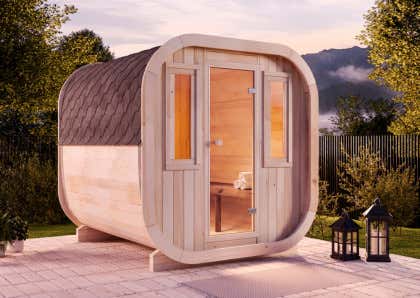 Sauna extérieur Finntherm ScandiCube | Confort