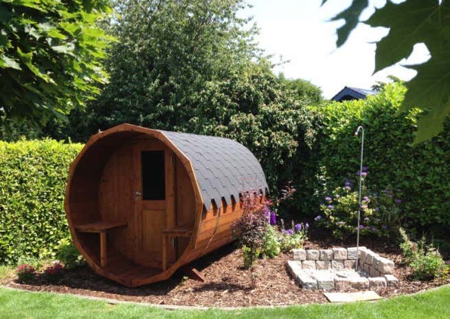 Photo du client: Sauna tonneau FinnTherm Sam
