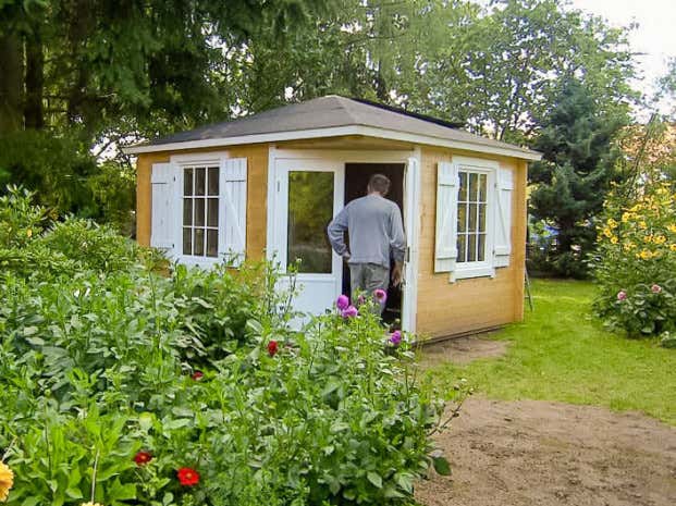 Photo du client: Abri de jardin pentagonal Monica Royal