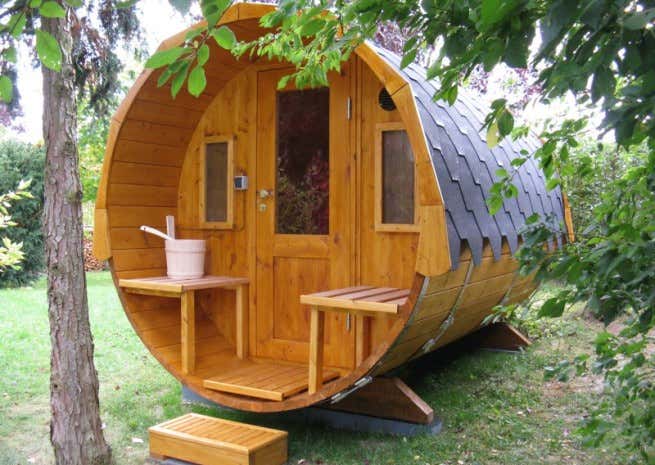 Photo du client: Sauna tonneau FinnTherm Sam