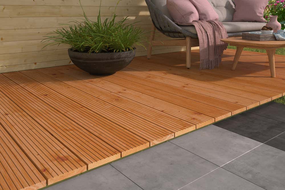 Set de planches de terrasse en bois RedClass