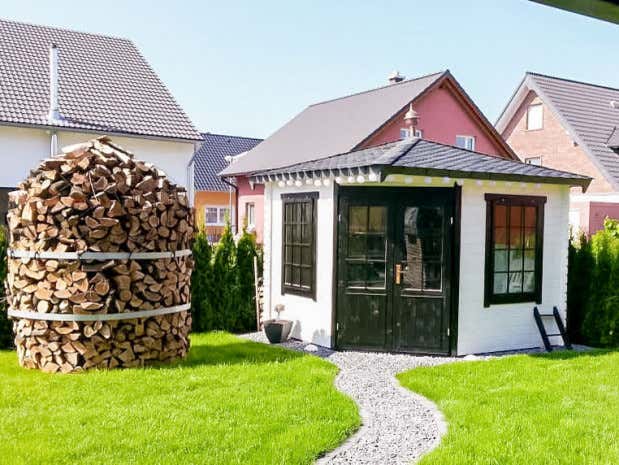 Photo du client: Abri de jardin pentagonal Monica
