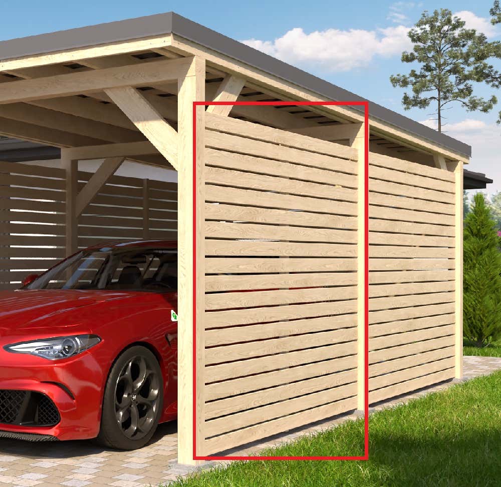 Module de paroi latérale pour carport Ville