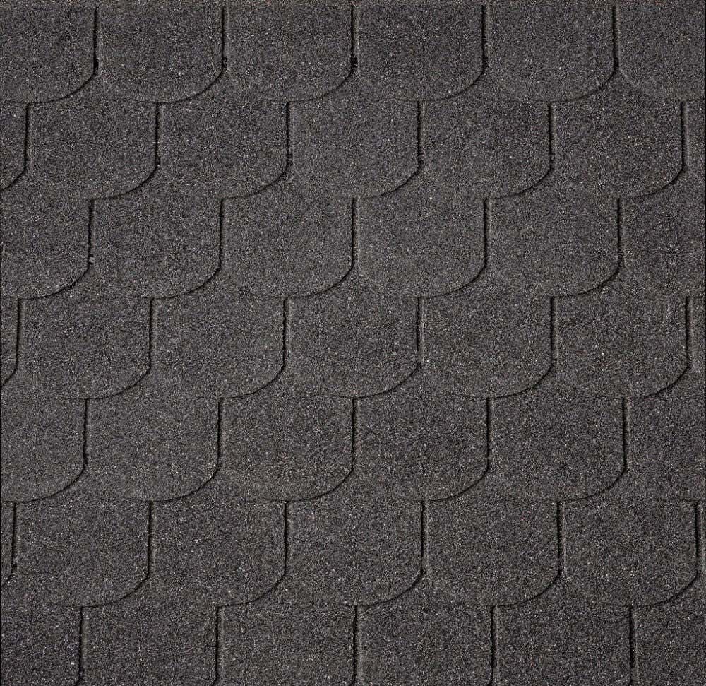 Bardeaux noirs Premium en faïence 3m²