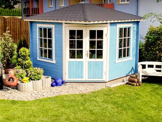 Photo du client: Abri de jardin pentagonal Monica