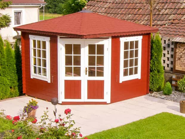 Photo du client: Abri de jardin pentagonal Monica