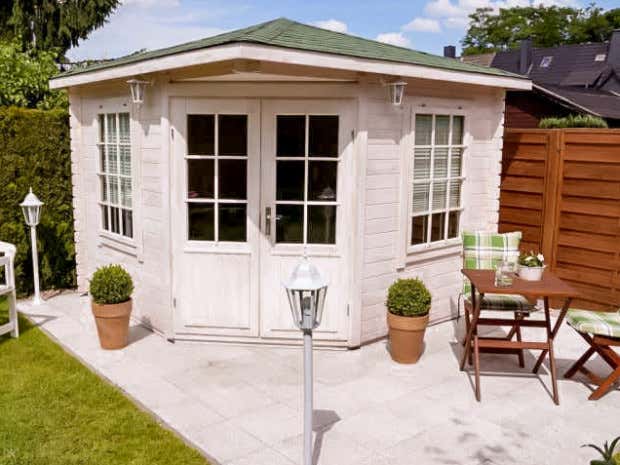 Photo du client: Abri de jardin pentagonal Monica
