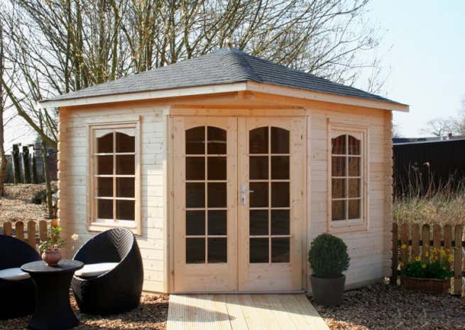 Photo du client: Abri de jardin pentagonal Viking ISO
