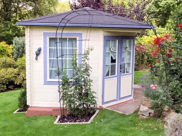Photo du client: Abri de jardin pentagonal Monica