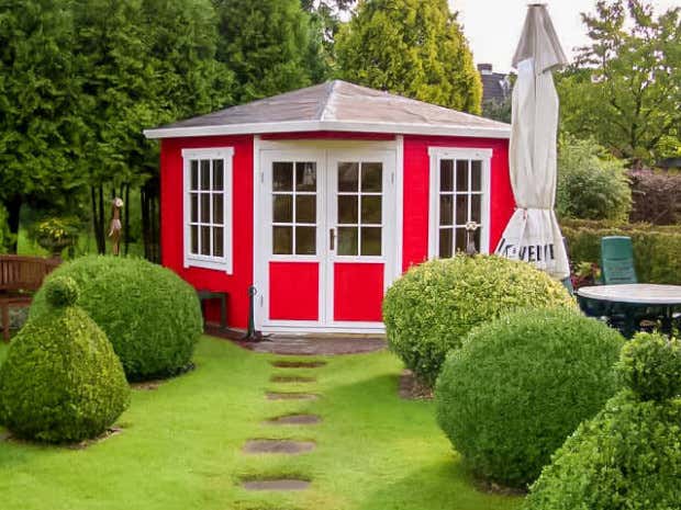 Photo du client: Abri de jardin pentagonal Monica