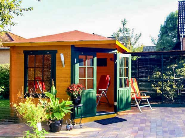 Photo du client: Abri de jardin pentagonal Monica