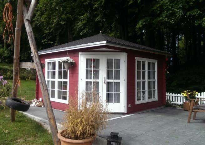 Photo du client: Abri de jardin pentagonal Victoria C 40