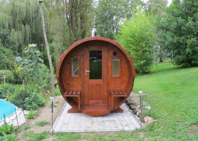 Photo du client: Sauna tonneau FinnTherm Sam