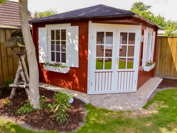 Photo du client: Abri de jardin pentagonal Monica Royal