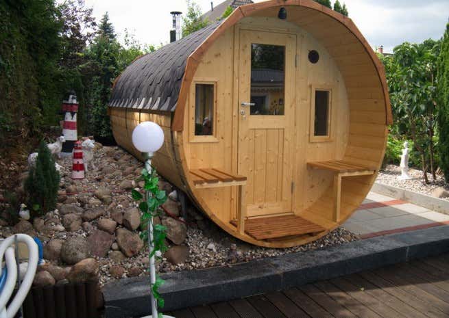 Photo du client: Sauna tonneau FinnTherm Sam