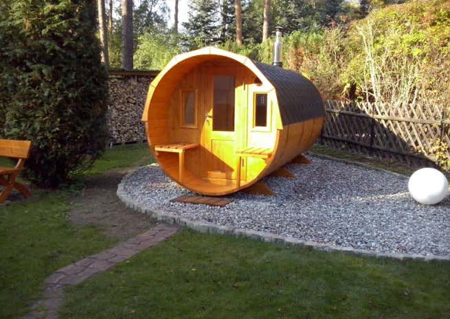 Photo du client: Sauna tonneau FinnTherm Sam