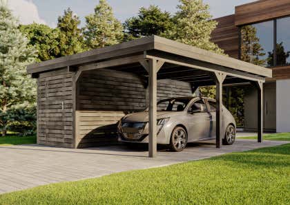 Carport individuel Alpholz Gabin Gris