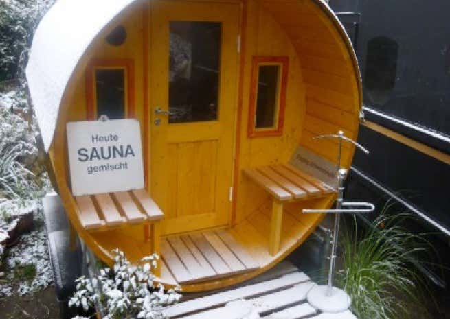 Photo du client: Sauna tonneau Max FinnTherm