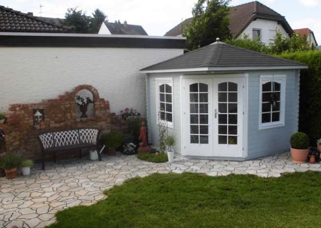 Photo du client: Abri de jardin pentagonal Viking ISO