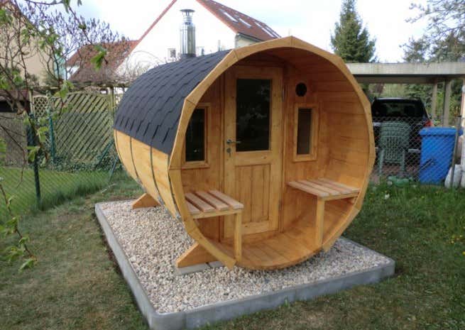 Photo du client: Sauna tonneau FinnTherm Sam