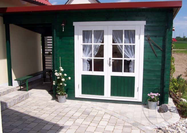 Photo du client: Abri de jardin Maria toit en pente