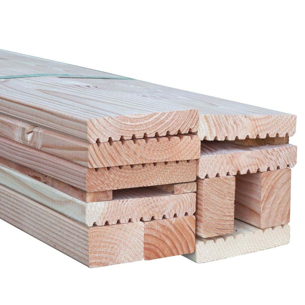 Set de planches de terrasse en bois Douglasie