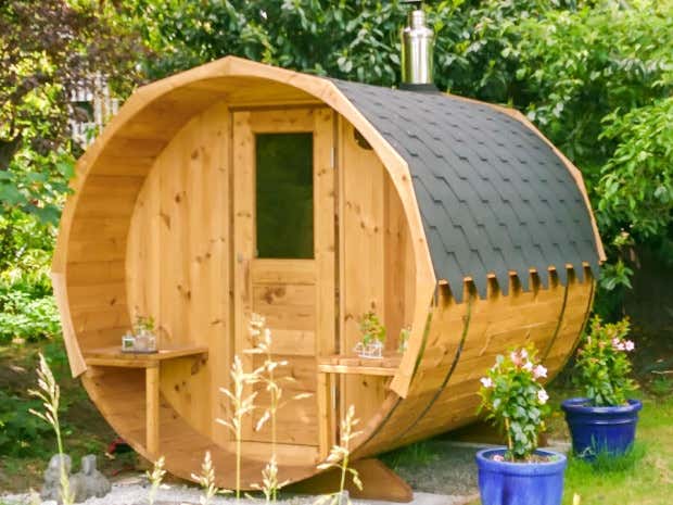 Photo du client: Sauna tonneau FinnTherm Sam