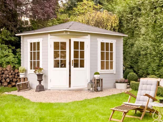 Photo du client: Abri de jardin pentagonal Monica