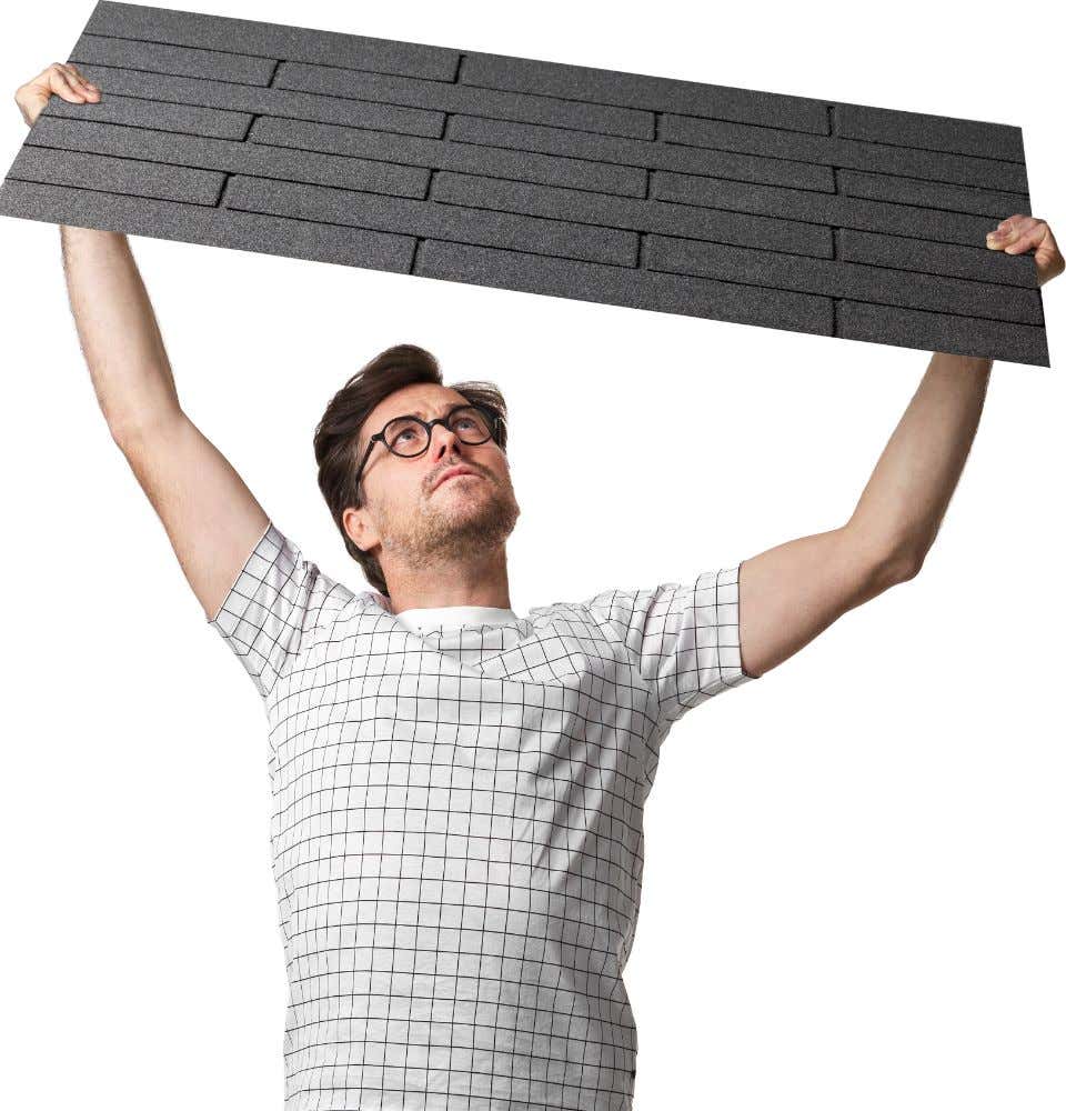 Bardeaux de toit noir 3 m².