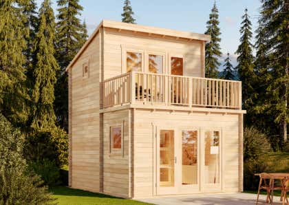 Chalet de jardin réinvente l'extérieur des habitations avec ses structures  en bois