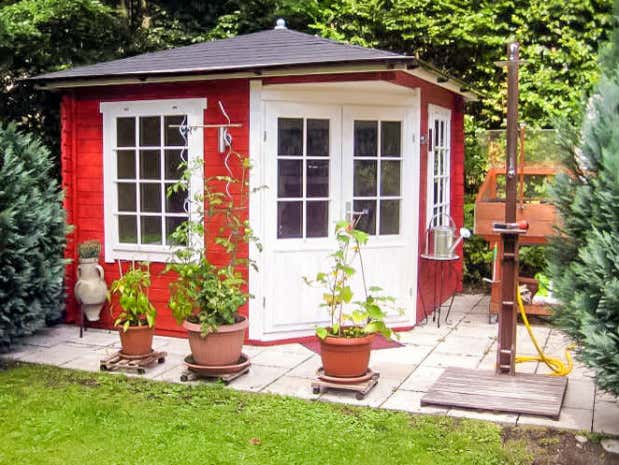 Photo du client: Abri de jardin pentagonal Monica