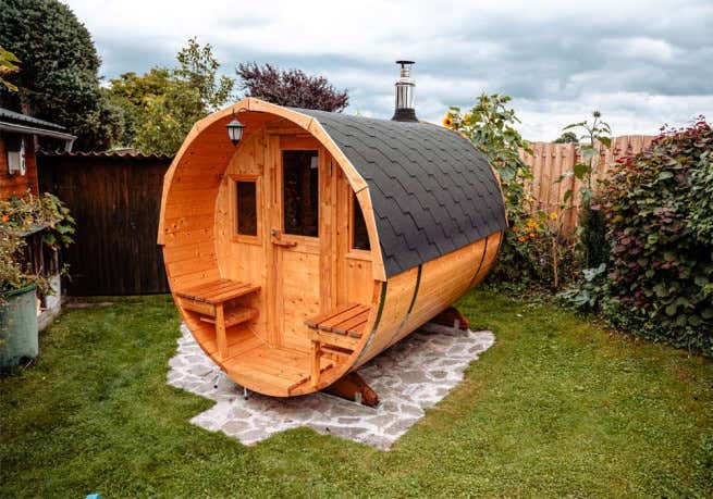Photo du client: Sauna tonneau FinnTherm Sam