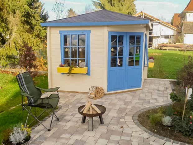 Photo du client: Abri de jardin pentagonal Monica