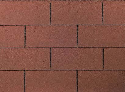 Bardeaux rectangulaires rouges de qualité supérieure 3m²