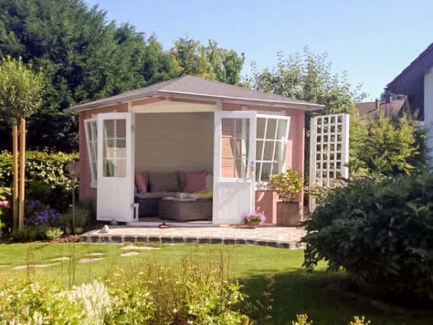 Photo du client: Abri de jardin pentagonal Monica