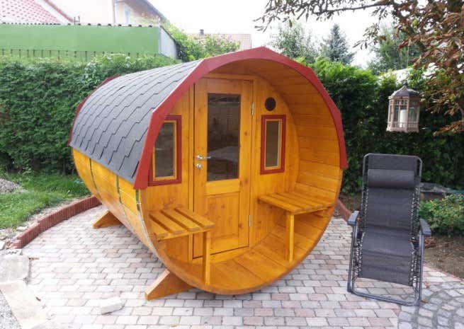 Photo du client: Sauna tonneau FinnTherm Sam