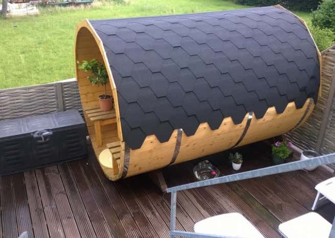 Photo du client: Sauna tonneau FinnTherm Sam